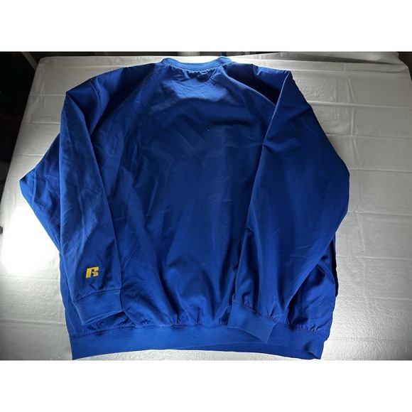 Russell Athletic UCLA Pullover Windbreaker Jacket Mens 5XL Blue Yellow Pullover - Picture 2 of 10